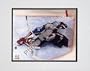 Patrick Roy, Colorado Avalanche, Overhead Action, Double Matted 8" X 10" Photograph (Unframed)