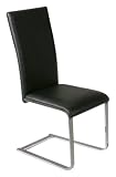 Produkt-Bild: Links 30200850 Esszimmer-Stuhl "Dakota", schwarz / chrome
