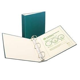 Recyclable Ring Binder With EZ-Turn Rings, 3 Capacity, Green
