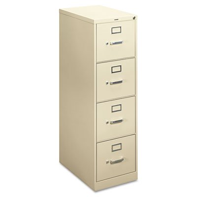 HONH414PL - 4-Drawer Letter File, Vertical, 15x22x48-3/4, Putty