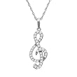 10k White or Yellow Gold Diamond Music Note Pendant (1/5 cttw, I-J Color, I3 Clarity), 18"