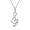10k White Gold Diamond Music Note Pendant (1/5 cttw, I-J Color, I3 Clarity), 18