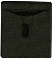 100 cd double-sided plastic sleeve black