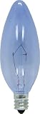 GE Lamps 48714 60-Watt Reveal Blunt Tip B10, 12-Pack