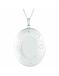 Sterling silver Oval Shaped Locket Necklace