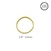 14KT Yellow Gold Seamless Continuous Nose Hoop Ring 1/4