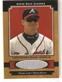 2001 Upper Deck Legends Legendary Game Jersey #J-CJ Chipper Jones - Atlanta Braves (Piece of Authentic Game Used Jersey) (Baseball Cards)
