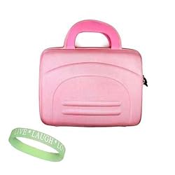 Acer Aspire One 10" Pink EVA Hard Shell Cube Carrying Case + Live*Laugh*Love Wrist Band!!!