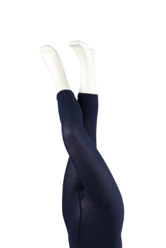 FALKE Cotton Touch 13871 Unisex - Kinder Leggins, Gr. 122/ 128, blau (darkmarine 6170) Preisvergleich