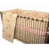 Cotton Tale Designs Blossom 4 Piece Set - Pink Brown