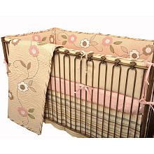 Cotton Tale Designs Blossom 4 Piece Set - Pink Brown product image