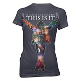 Michael Jackson - This Is It Collage Juniors Babydoll T-Shirt