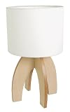 木製テーブルランプ ナチュラル×ホワイト