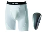 Mueller Flex Shield with support Shorts, White, Youth Reg