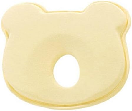 KSB-Bestborn 9 Inches Soft Anti Roll Memory Foam Baby Head Positioner Pillow,Prevent Flat Head For 3 Months- 2 Year Infant (1 PCS Bear shape)
