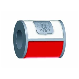 Buy Zable(tm) Sterling Silver Poland Flag Bead Charm by Finejewelers