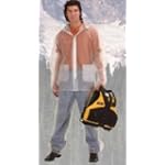 THREE-PIECE CLEAR VINYL RAINSUIT