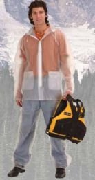 THREE-PIECE CLEAR VINYL RAINSUIT