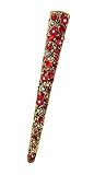 Hair Clip - Banana Style ~ Siam Red Mix Crystal Encrusted (79)