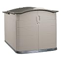 Rubbermaid Slide-Lid Storage Shed 3752, Grey Roof, 92-cubic ft