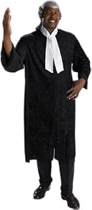 Adult Men's Plus Size Barrister Judge Costume XXL