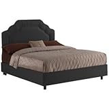 Shirred Headboard Parchment Shantung Bed (King)
