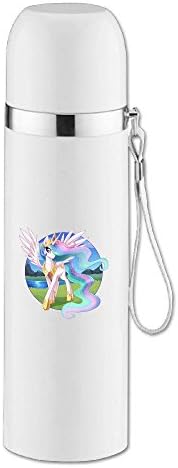 Custom Portable Stainless Steel Tumbler Beauty Cute Role Beverage Bottle For School White 14.5oz/350ml