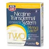 Rite Aid Nicotine Transdermal System, Step Two, 14mg Patch 14 patches 31UmI2UbP5L. SL160 Rite Aid Nicotine Transdermal System, Step Two, 14mg Patch 14 patches