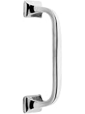 Classic Early 20th Century Pull - 3 1/2 Center to Center in Polished Nickel.