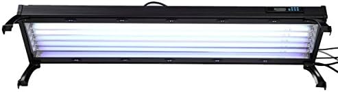 48" 324w T5 Ho Aquarium Light Hood 6x54w Fluorescent Actinic Lamp LCD Timer Reef