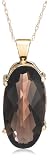 10k Yellow Gold Smoky Quartz Pendant