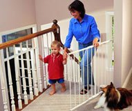 KidCo G20 Black Safeway Wall Mount Top of the Stair Gate