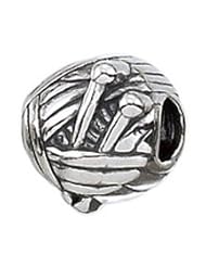 Sterling Silver Knitting Yarn Zable Bead Charm BZ2040