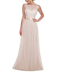 Backless Tulle  Dress With a Sash 