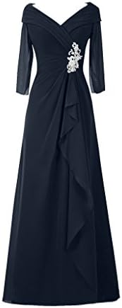 Promshow Women's Long Sleeve mother of the bride Evening Dress Size 14 Navy Blue