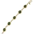 14K Yellow Gold Jade Bracelet