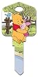 Winnie the Pooh Hug Me Schlage SC1 House Key