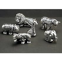 ANIMAL PLACECARD HOLDERS - SET OF 6 SILVER PLATED ANIMAL PLACECARD HOLDERS