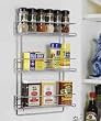 Neu Home 1812 Organize It All Wall Mounted, Chrome Spice Rack