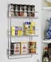Neu Home 1812 Organize It All 3-Tier Wall-Mounted Spice Rack, Chrome