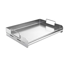 Charcoal Companion CC3500 Stainless Steel Grill Pro Griddle by 