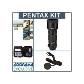 Pentax DA 300mm f/4.0 ED (IF) SDM Auto Focus Lens Kit,- U.S.A. with Tiffen 77mm Photo Essentials Filter Kit, Lens Cap Leash, Professional Lens Cleaning Kit,
