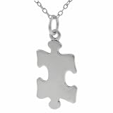 Sterling Silver Puzzle Piece Necklace