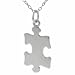 Sterling Silver Puzzle Piece Necklace