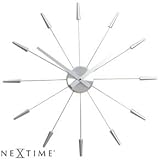Plug Inn Wall Clock Silver