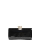 Ted Baker Ronnee Enamel Heart Bobble Purse In Black - Size One