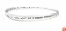 Bracelet - B161 - Bangle Style Inscribed with the Lord's Prayer ~ Our Father Who Art in Heaven Hallowed By Thy Name... ~ Silver Tone Metal