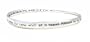 Bracelet - B161 - Bangle Style Inscribed with the Lord's Prayer ~ Our Father Which Art in Heaven Hallowed Be Thy Name... ~ Silver Tone Metal