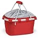 Outdoor Living : Picnic Time Metro Basket Collapsible, Insulated Basket w/ Aluminum Frame (Red)