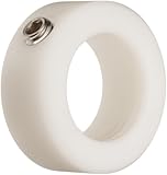 Climax Metal NC-087 Shaft Collar, Set Screw Style, One Piece, Nylon, 7/8" Bore, 1-3/8" OD, 9/16" Width, With 5/16-18 x 5/16 Set Screw